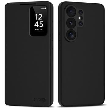 Samsung Galaxy S26 Ultra Tech-Protect Smart Clear View Flip etui med kortplads - Sort