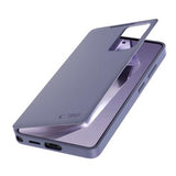 Samsung Galaxy S26 Ultra Tech-Protect Smart Clear View Flip etui med kortplads - Lilla
