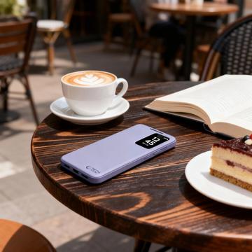Samsung Galaxy S26 Ultra Tech-Protect Smart Clear View Flip etui med kortplads - Lilla