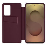 Samsung Galaxy S26 Ultra Tech-Protect Smart Clear View Flip etui med kortplads - Morbær