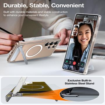 Samsung Galaxy S26 Ultra Torras Ostand L1 Magnetisk Cover med stativ - Klar