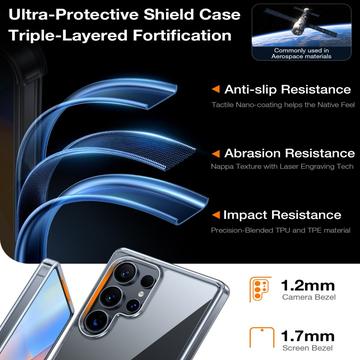 Samsung Galaxy S26 Ultra Torras Skin-Touch-Cover med udskiftelige knapper - Klar