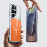 Samsung Galaxy S26 Ultra Tofarvet hybrid cover - MagSafe-kompatibel - Orange