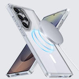 Samsung Galaxy S26 Ultra Tofarvet hybrid cover - MagSafe-kompatibel - hvid