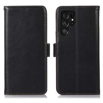 Samsung Galaxy S26 Ultra Pung læder cover med RFID - sort