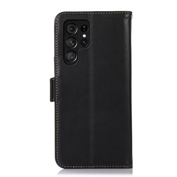 Samsung Galaxy S26 Ultra Pung læder cover med RFID - sort