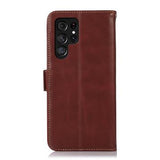 Samsung Galaxy S26 Ultra Pung læder cover med RFID - Brun
