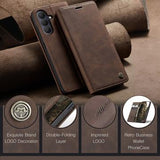 Samsung Galaxy S26+ Caseme 013 Series Pung - Kaffe