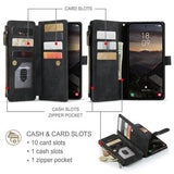 Samsung Galaxy S26+ Caseme C30 Multifunktionel Pung - Sort