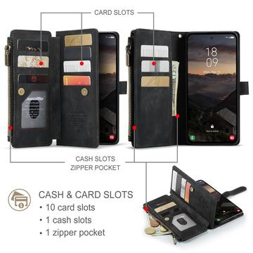 Samsung Galaxy S26+ Caseme C30 Multifunktionel Pung - Sort