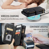 Samsung Galaxy S26+ Caseme C30 Multifunktionel Pung - Sort
