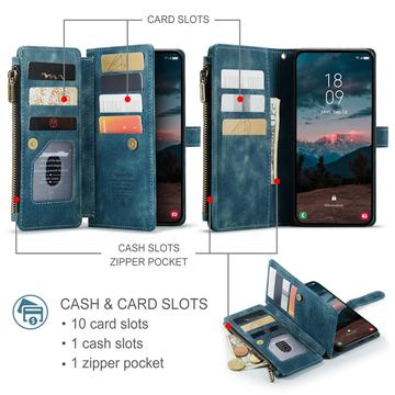 Samsung Galaxy S26+ Caseme C30 Multifunktionel Pung - Blå
