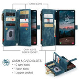 Samsung Galaxy S26+ Caseme C30 Multifunktionel Pung - Blå