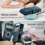 Samsung Galaxy S26+ Caseme C30 Multifunktionel Pung - Blå