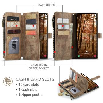 Samsung Galaxy S26+ Caseme C30 Multifunktionel Pung - Brun
