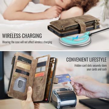 Samsung Galaxy S26+ Caseme C30 Multifunktionel Pung - Brun