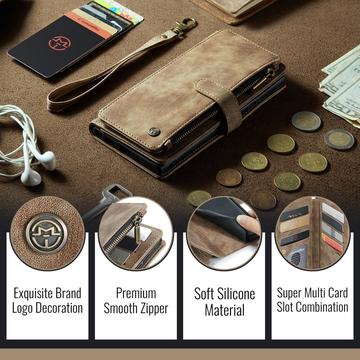 Samsung Galaxy S26+ Caseme C30 Multifunktionel Pung - Brun