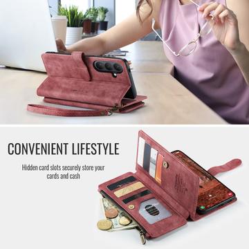 Samsung Galaxy S26+ Caseme C30 Multifunktionel Pung - Rød