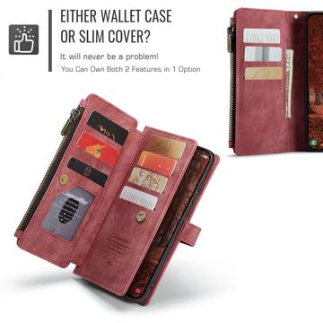 Samsung Galaxy S26+ Caseme C30 Multifunktionel Pung - Rød