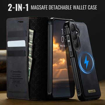 Samsung Galaxy S26+ Caseme C49 2-i-1 aftagelig pungetui - MagSafe-kompatibel, RFID - Sort