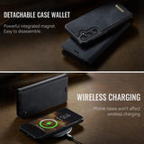 Samsung Galaxy S26+ Caseme C49 2-i-1 aftagelig pungetui - MagSafe-kompatibel, RFID - Sort