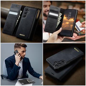Samsung Galaxy S26+ Caseme C49 2-i-1 aftagelig pungetui - MagSafe-kompatibel, RFID - Sort