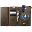 Samsung Galaxy S26+ Caseme C49 2-i-1 aftagelig pungetui - MagSafe-kompatibel, RFID - Kaffe