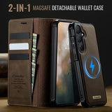 Samsung Galaxy S26+ Caseme C49 2-i-1 aftagelig pungetui - MagSafe-kompatibel, RFID - Kaffe