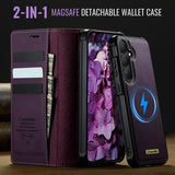 Samsung Galaxy S26+ Caseme C49 2-i-1 aftagelig pungetui - MagSafe-kompatibel, RFID - Lilla