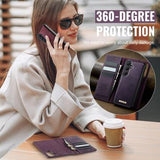 Samsung Galaxy S26+ Caseme C49 2-i-1 aftagelig pungetui - MagSafe-kompatibel, RFID - Lilla