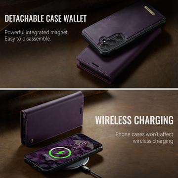 Samsung Galaxy S26+ Caseme C49 2-i-1 aftagelig pungetui - MagSafe-kompatibel, RFID - Lilla