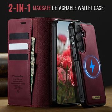 Samsung Galaxy S26+ Caseme C49 2-i-1 aftagelig pungetui - MagSafe-kompatibel, RFID - Rød