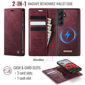 Samsung Galaxy S26+ Caseme C49 2-i-1 aftagelig pungetui - MagSafe-kompatibel, RFID - Rød