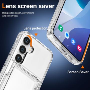 Samsung Galaxy S26+ Gennemsigtigt Cover med Kortholder