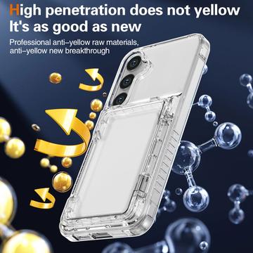 Samsung Galaxy S26+ Gennemsigtigt Cover med Kortholder