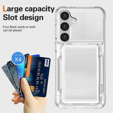 Samsung Galaxy S26+ Gennemsigtigt Cover med Kortholder