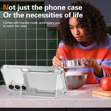 Samsung Galaxy S26+ Gennemsigtigt Cover med Kortholder