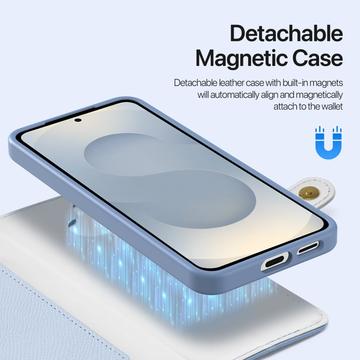 Samsung Galaxy S26+ Dux Ducis Lawa Wallet læderetui m. magnetisk cover - babyblå