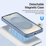 Samsung Galaxy S26+ Dux Ducis Lawa Wallet læderetui m. magnetisk cover - babyblå