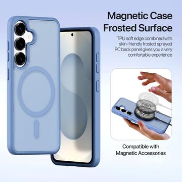 Samsung Galaxy S26+ Dux Ducis Lawa Wallet læderetui m. magnetisk cover - babyblå