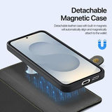 Samsung Galaxy S26+ Dux Ducis Lawa Pung læderetui med magnetisk låg - sort
