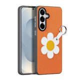 Samsung Galaxy S26+ Dux Ducis Luvy cover med fingerring/håndrem - Orange / Marguerit