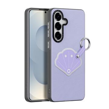 Samsung Galaxy S26+ Dux Ducis Luvy cover med fingerring/håndrem - Lilla / Skal