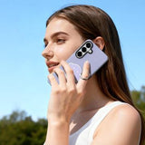 Samsung Galaxy S26+ Dux Ducis Luvy cover med fingerring/håndrem - Lilla / Skal