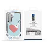 Samsung Galaxy S26+ Dux Ducis Luvy cover med fingerring/håndrem - himmelblå / hjerte