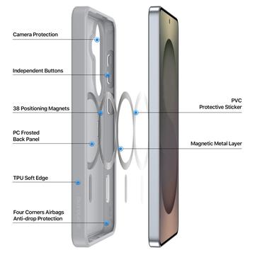 Samsung Galaxy S26+ Dux Ducis Yind Hybrid Cover - MagSafe-kompatibel - Grå