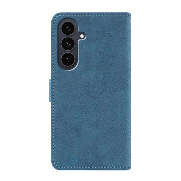 Samsung Galaxy S26+ Elegant retro-pungetui med roterende kortholder - Blå