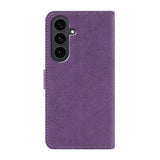 Samsung Galaxy S26+ Elegant retro-pungetui med roterende kortholder - Lilla
