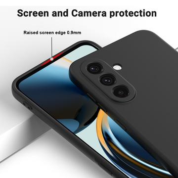 Samsung Galaxy S26+ Flydende silikone cover med håndrem - sort