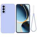 Samsung Galaxy S26+ Flydende silikone cover med håndrem - Lilla